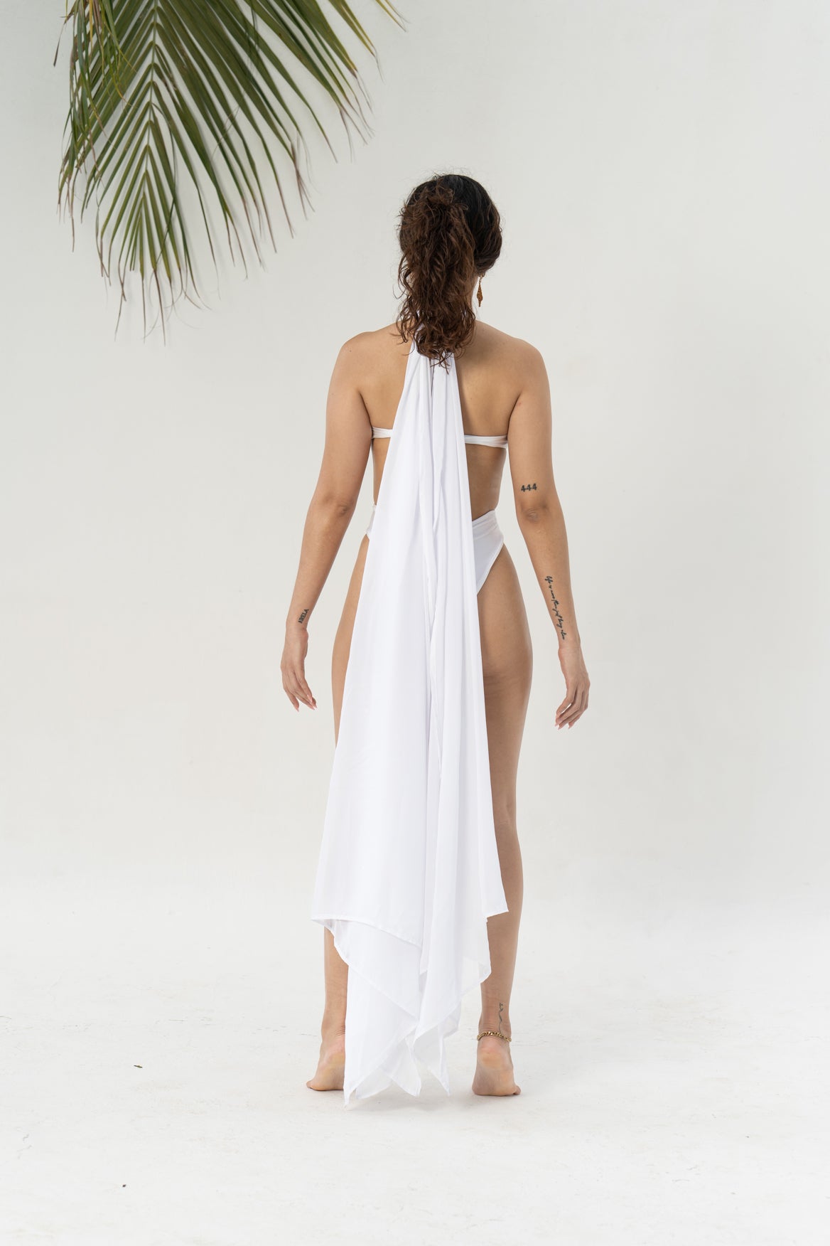 WAVY MONOKINI - WHITE