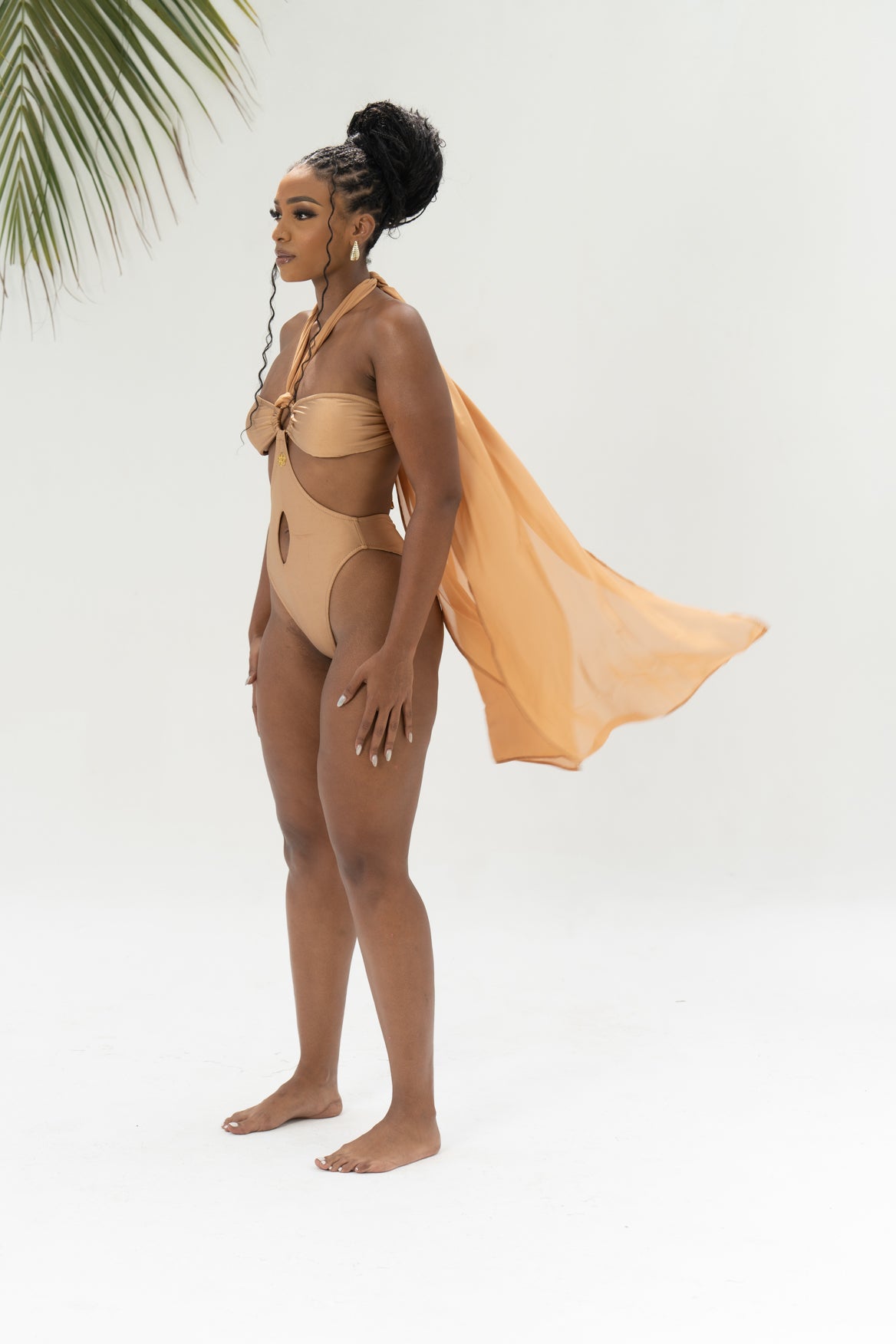 WAVY MONOKINI - CAMEL