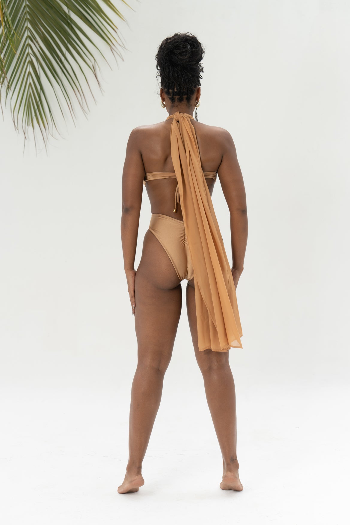 WAVY MONOKINI - CAMEL