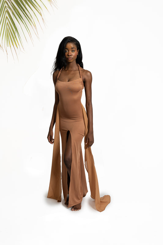 ROPE IN DRESS - SAND